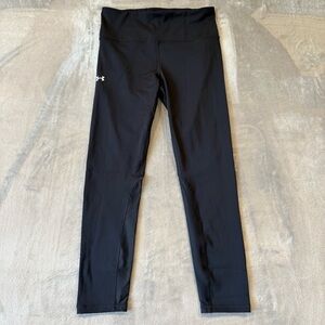NWOT Under Armour Jet Black Athletic Athleisure Running Leggings Sz M